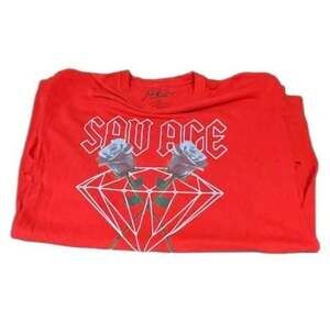 Mens Popular Poison Red T Shirt sz Large “Savage”